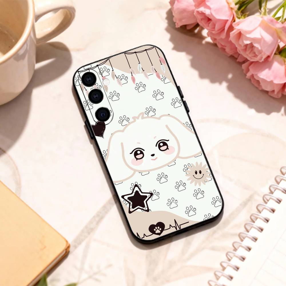 C-Cute A-ANITEEZ phone Case For Samsung Galaxy A73,A72,A71,A70,A53,A52,A51,Others Soft Black Shell