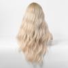 White Wig Female Playful Cute Air Bangs Long Curly Hair Big Wave Rose Net Full Hood