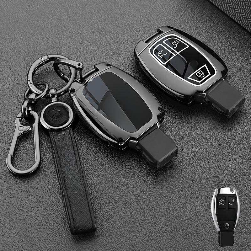Car Key Case Cover Shell for Mercedes Benz C E S Class GLC W206 W223 W214 E300 C260 C300 S450 S500 S400 Fob Accessories