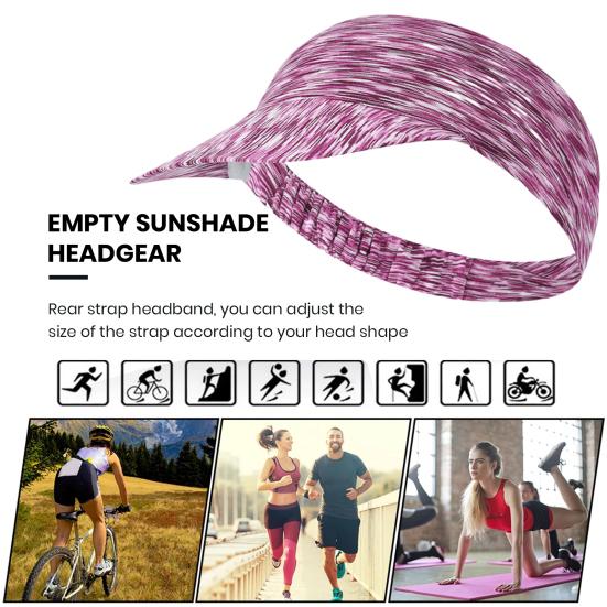 Sunscreen Visor Hat Large Wide Brim Breathable Quick Dry UV Protection Empty Top Baseball Sun Cap for Women Men