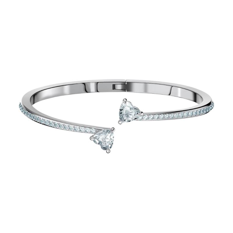 Swarovski Attract Soul Heart Bracelet White Rhodium Plated Rhodium Plated Bracelet Women s 5518814+5535354+5535289