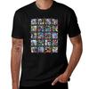 T-shirt Graffiti Structuré Grande Taille T-shirt Basique en Coton
