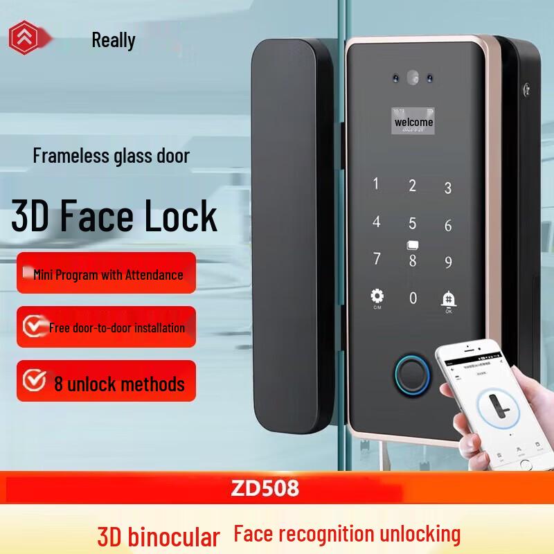 

Realand ZD508 Smart Face Recognition Glass Door Lock