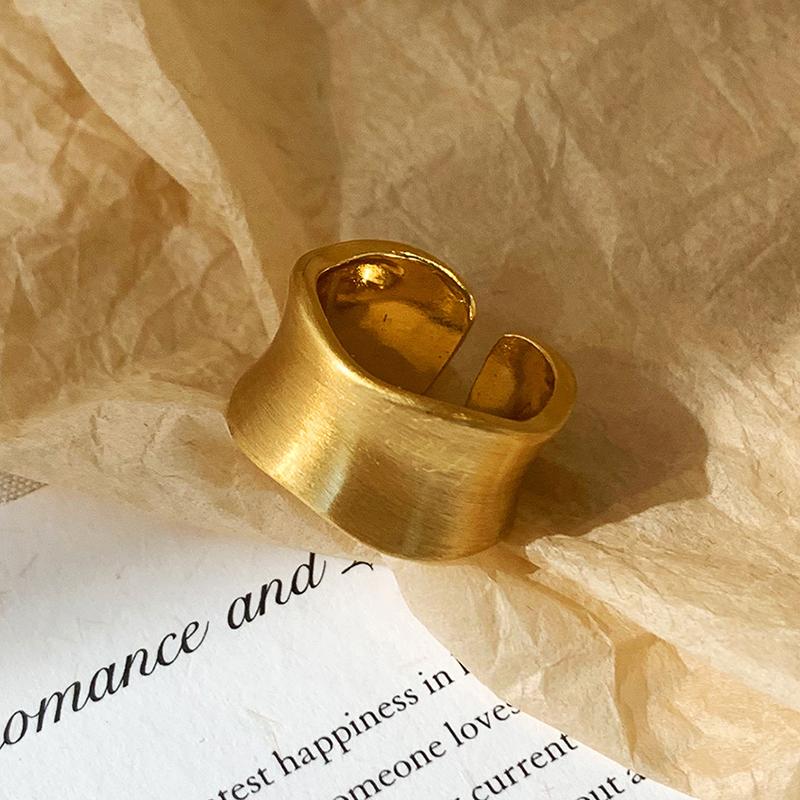 PONYKISS Серебряное покрытие Неправильные кольца с круглым отверстием для женщин Вечеринка Винтаж Геометрическая мода Легкие роскошные аксессуары