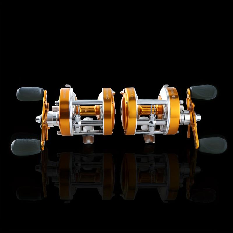 Stainless Steel Baitcasting Reel - Ambidextrous, Full Metal Construction with Centrifugal Brake System for Sea & Boat Fishing