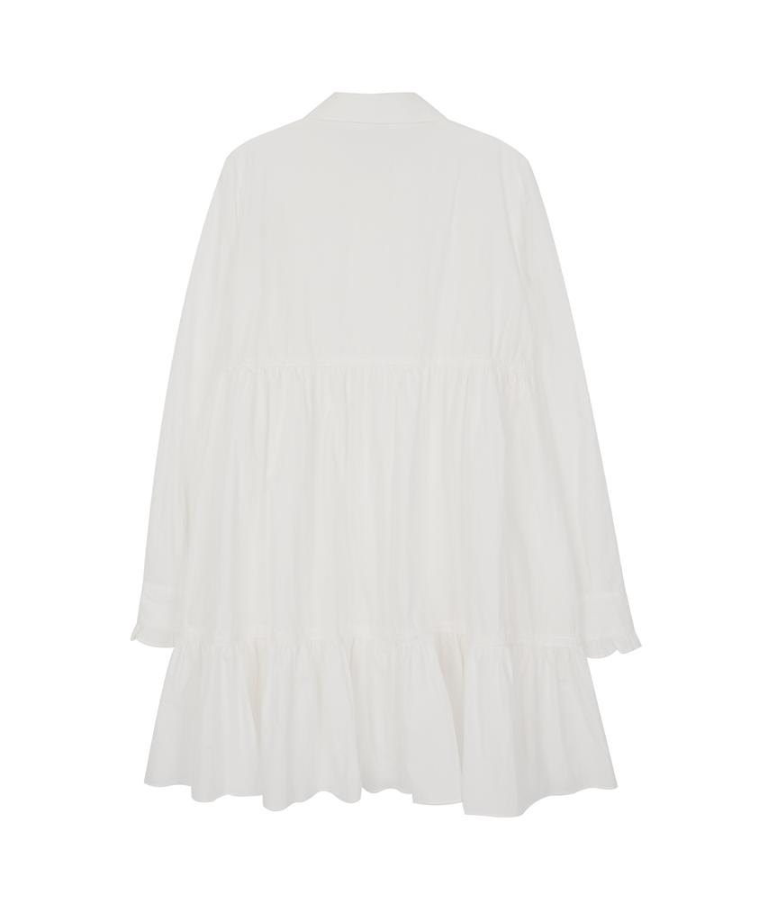 High School Disco Shirred Shirt Dress
