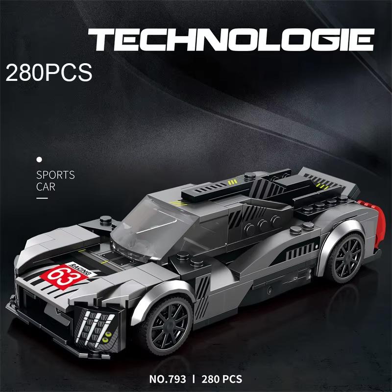 280PCS Sports Car Building Blocks City Racing Assemble Toys Supercar Model Bricks Desktop Ornaments Fan Puzzle Toy Holiday Gifts