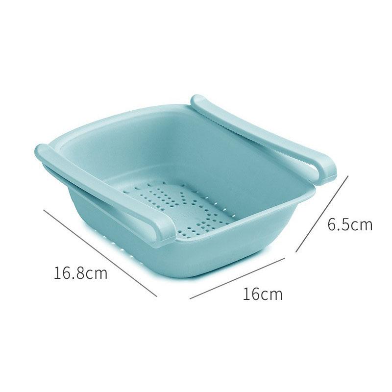 Adjustable Fridge Storage Box for Vegetables and Fruits Multipurpose Fridge Tray for Drinks and Snacks