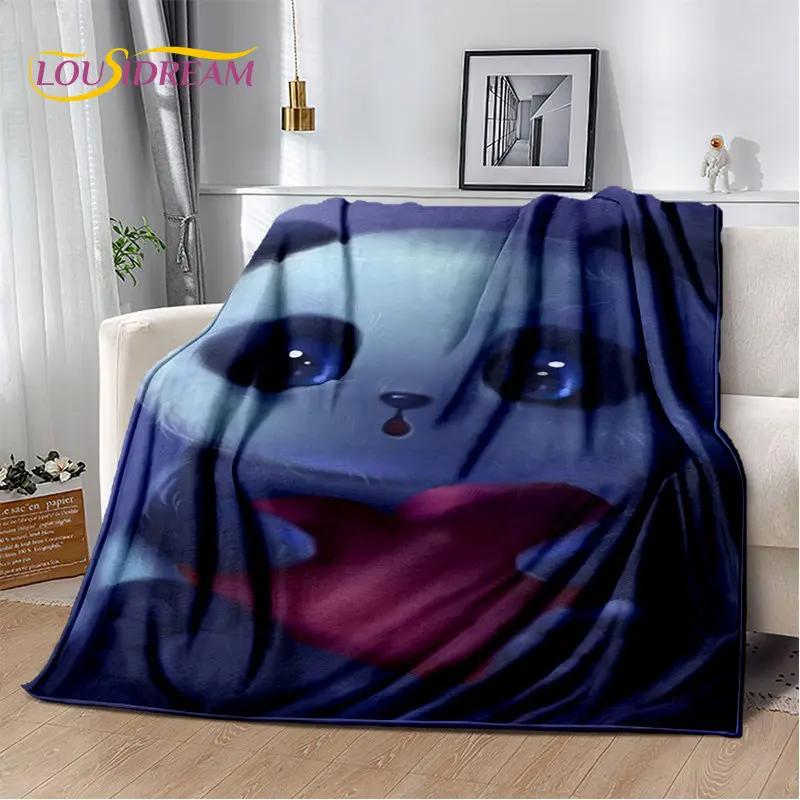3D Cartoon Cute Panda Blanket,Flannel Blanket Throw Blanket,Kid Warm Blanket for Home Living Room Bedroom Beds Sofa Picnic Cover