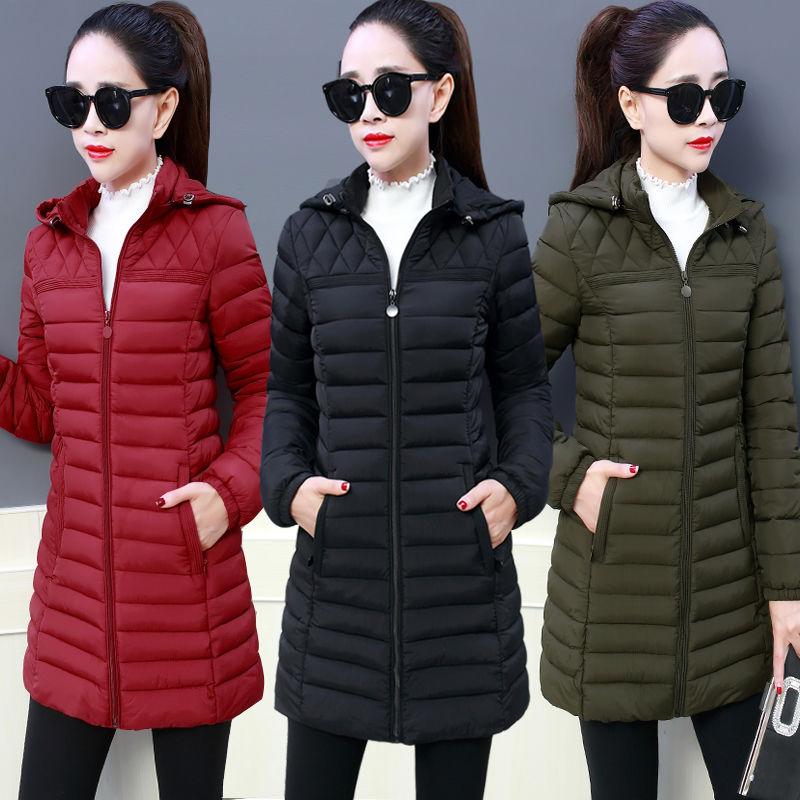 Hooded Coat Women Outerwear Female Parkas Long Jackets Warm Base Coats Winter Cotton Casual