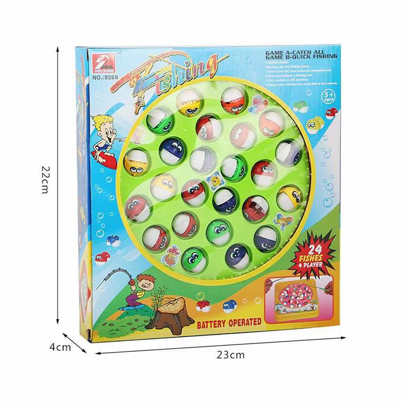 Parent-Child Interactive Toy Children Electric Rotating Fishing Disc Puzzle Toy 