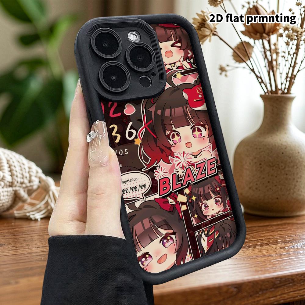 Phone Case: 2D Flat, Suitable for iPhone 18 17 16 15 14 13 12 Pro, Cartoon-style Girl, Perfect Holiday Gift for Christmas and Halloween