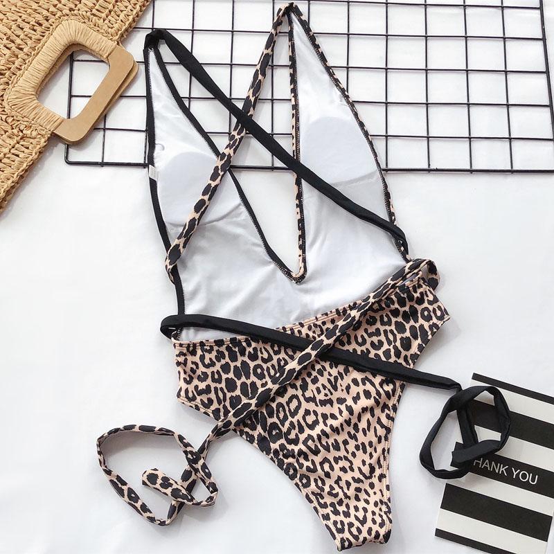 Sexy One Piece Swimsuit Female Swimwear Women Bikini Set Bandage Bathing Suit Monokini