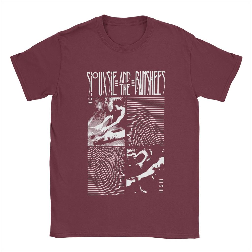 Siouxsie And The Banshees T-Shirts for Men Vintage Pure Cotton Tees Crew Neck Short Sleeve T Shirt Plus Size Tops