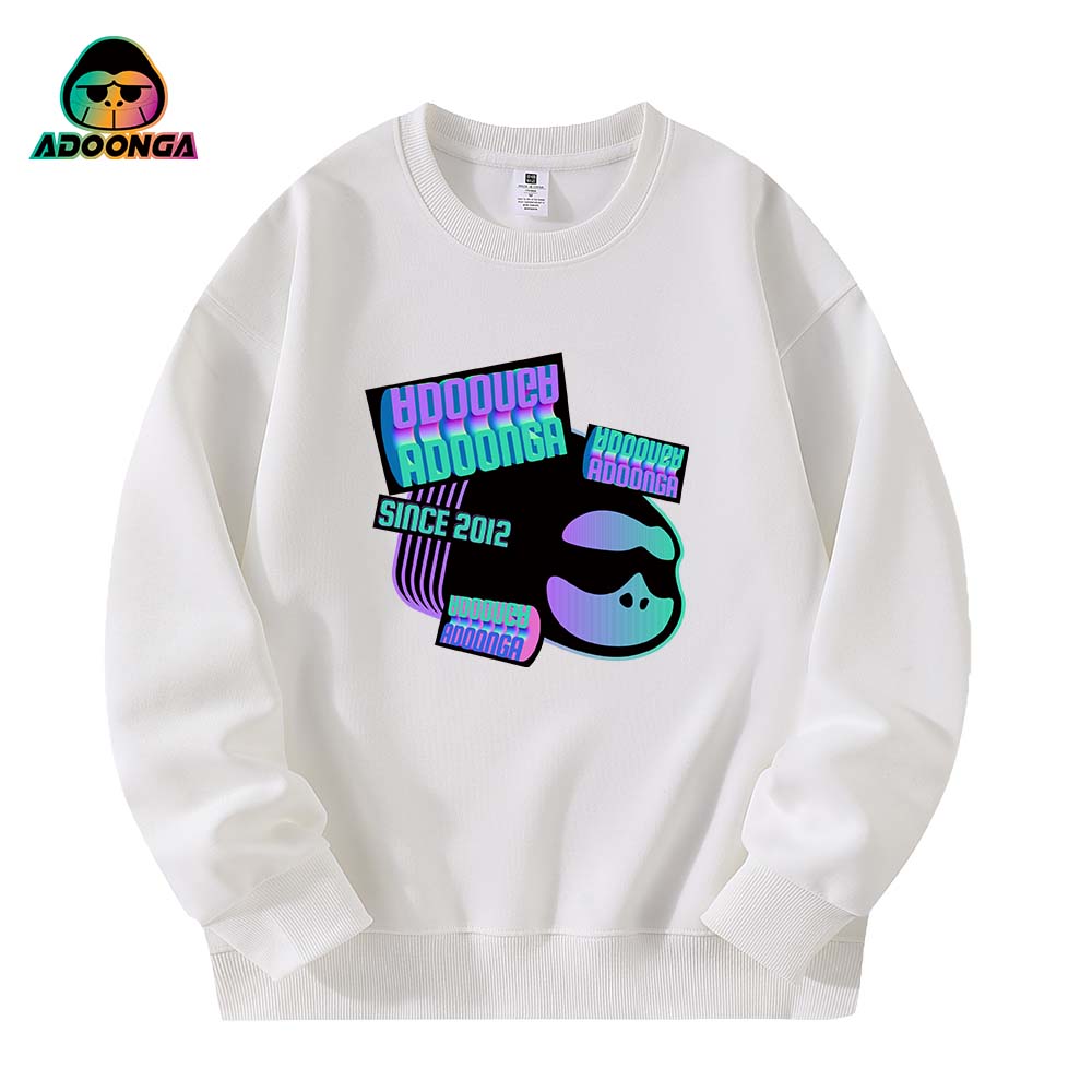 Long Sleeved Sweatshirt, Casual Sports Round Neck T-shirt, Solid Color, Plus Size, Versatile Couple Hoodie