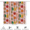 Fruit Pattern Shower Curtain Cute Watermelon Banana Pineapple Bathroom Decor Set Tropical Summer Vibes Home Textile