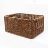 Imitation Rattan Storage Basket Household Large-capacity Clothes Sundries Desktop Snacks Toys Sorting Kitchen Storage Basket