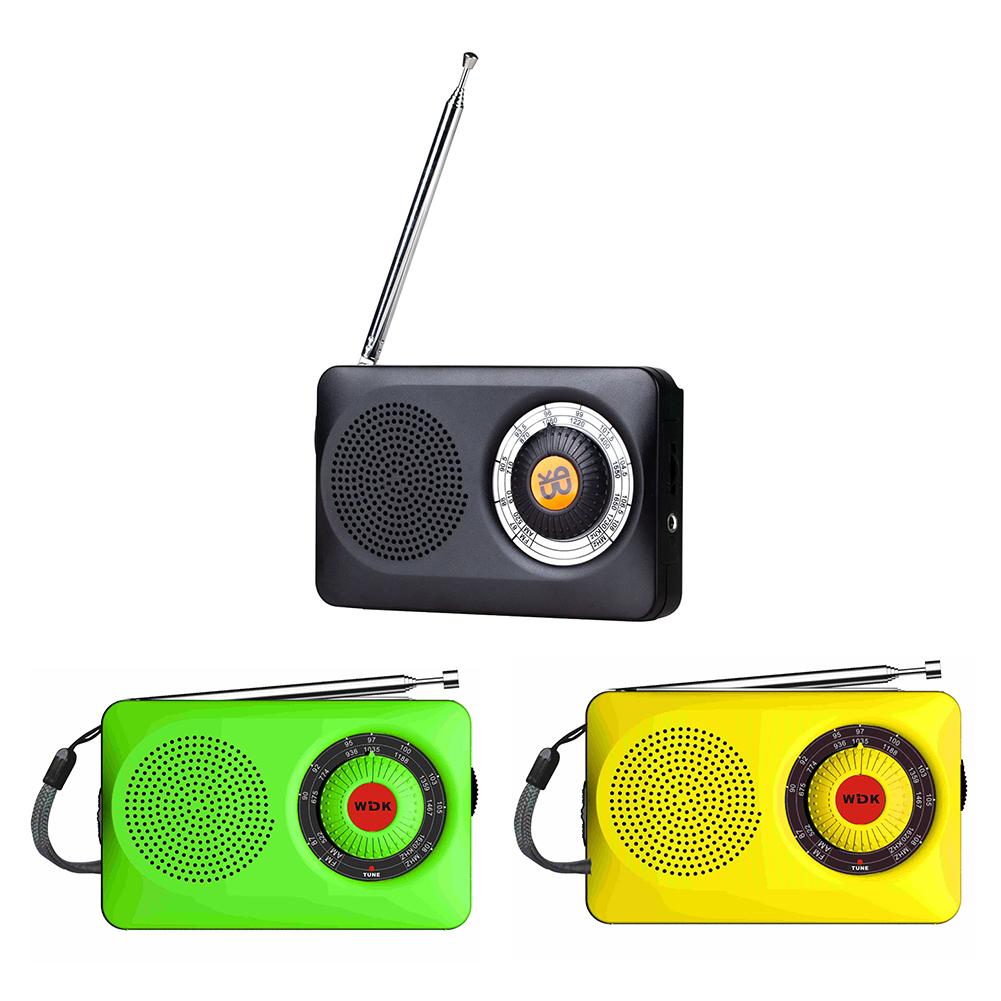 Portable Radio with Loud Speaker Headphone Jack Pocket Radio Battery Operated Radio for Indoor Outdoor and Emergency Use
