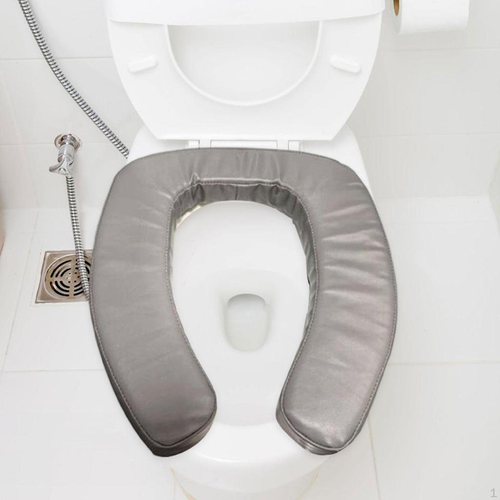 Thicker Toilet Seat Cover Pad Raised Lid Cushion Comfortable Universal Padded for Dorm