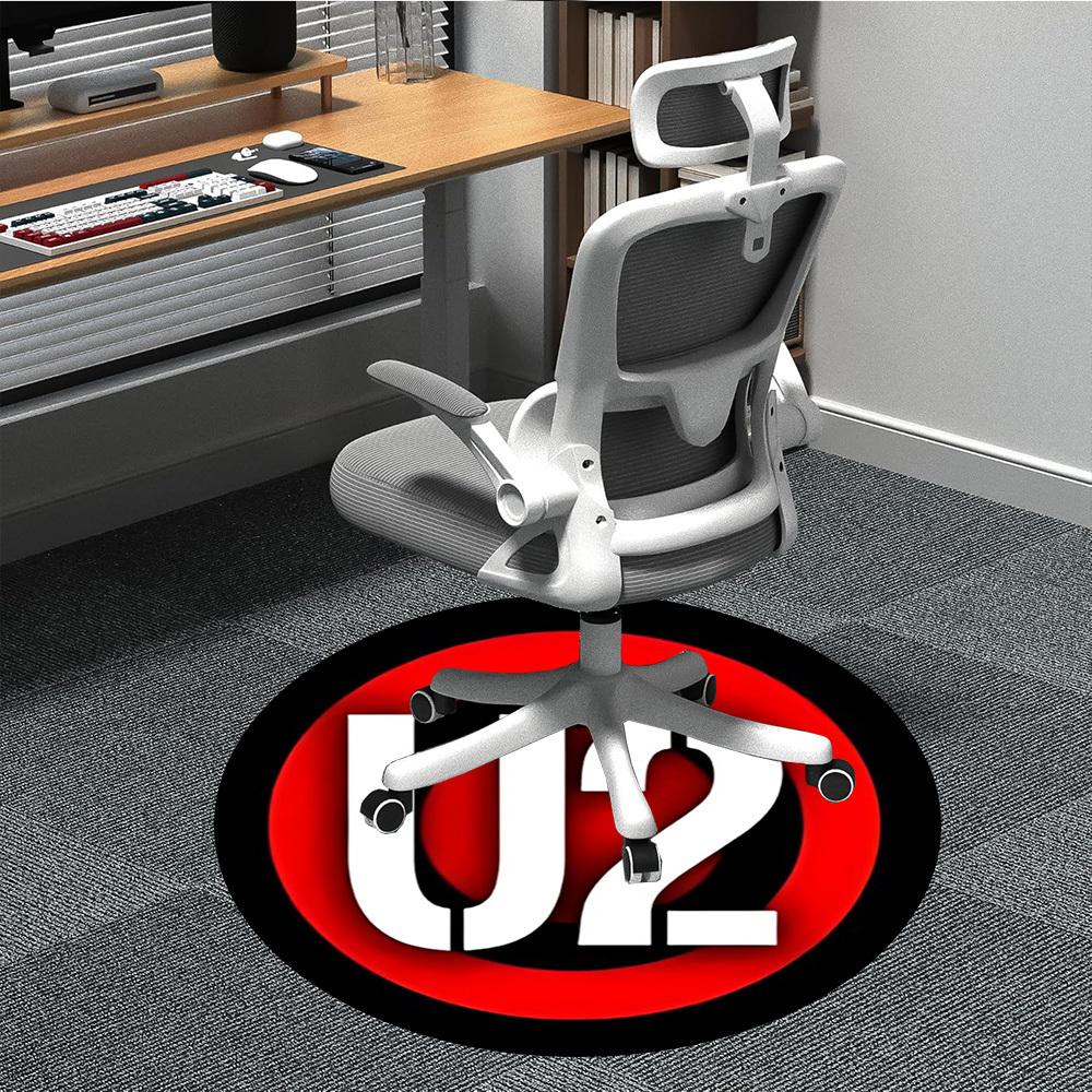 

1pc U2, Music Band Chair Carpet for Office Non-Slip,Machine Washable Rug for Office, Room - Holiday Decor - Machine Made yy251017237 80cm by 80cm