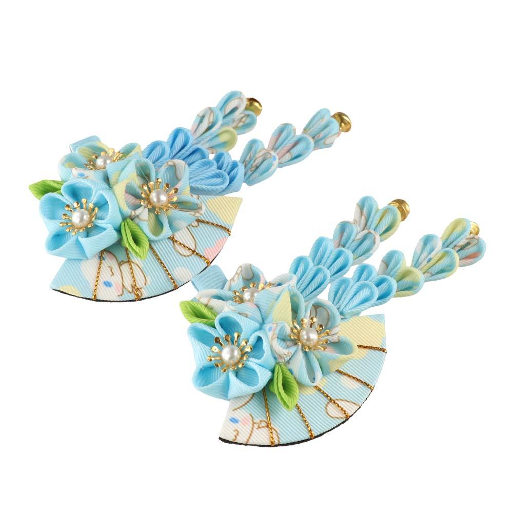 Tassels Tassel Fan Hairpin Flower Japanese Kimono Headwear Lovely   Children