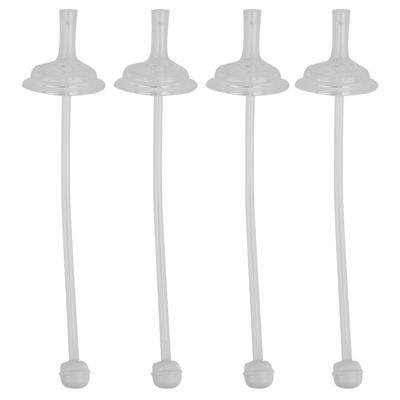 4pcs Straws Professional Food Grade Silicone Straw Wide Mouth Baby Sippy Straws Baby Drinking