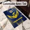 Crystal Velvet Rug Fenerbahçe FC Print Custom Name Text Floor Mat Home Decor