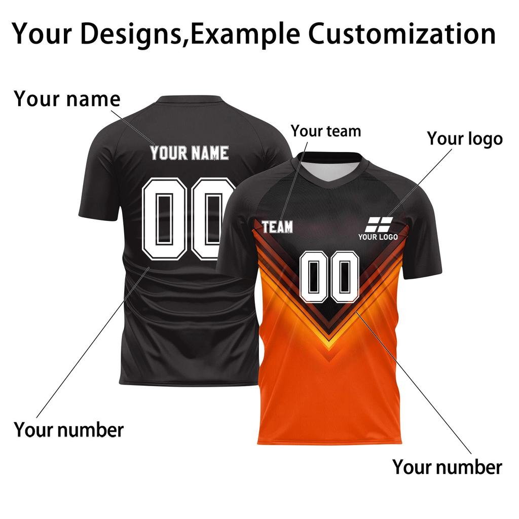 Personalised Tops Shirts Mens Girls With Name Number Custom Football Jerseys For Boys Training Suit