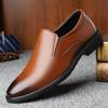 Fashion Summer Autumn Breathable Dress Shoes for Men Solid Color Fashion Casual Antiskid Wedding Shoes Male 2025 New Designer Shoe Man