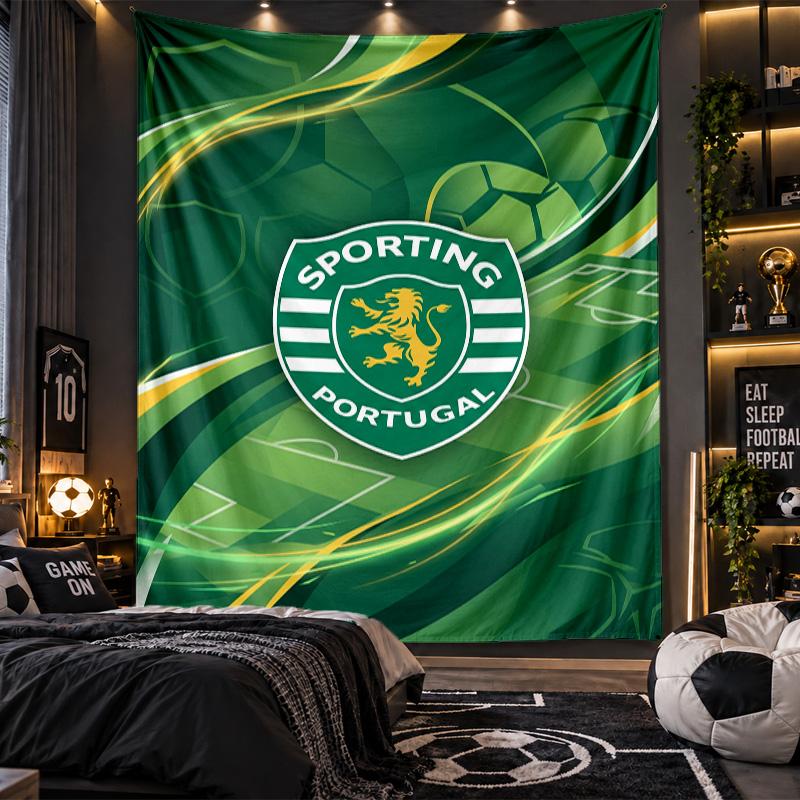 Wall Hanging Tapestry Sporting CP FC Print Cloth for Living Room Bedroom Home Decor