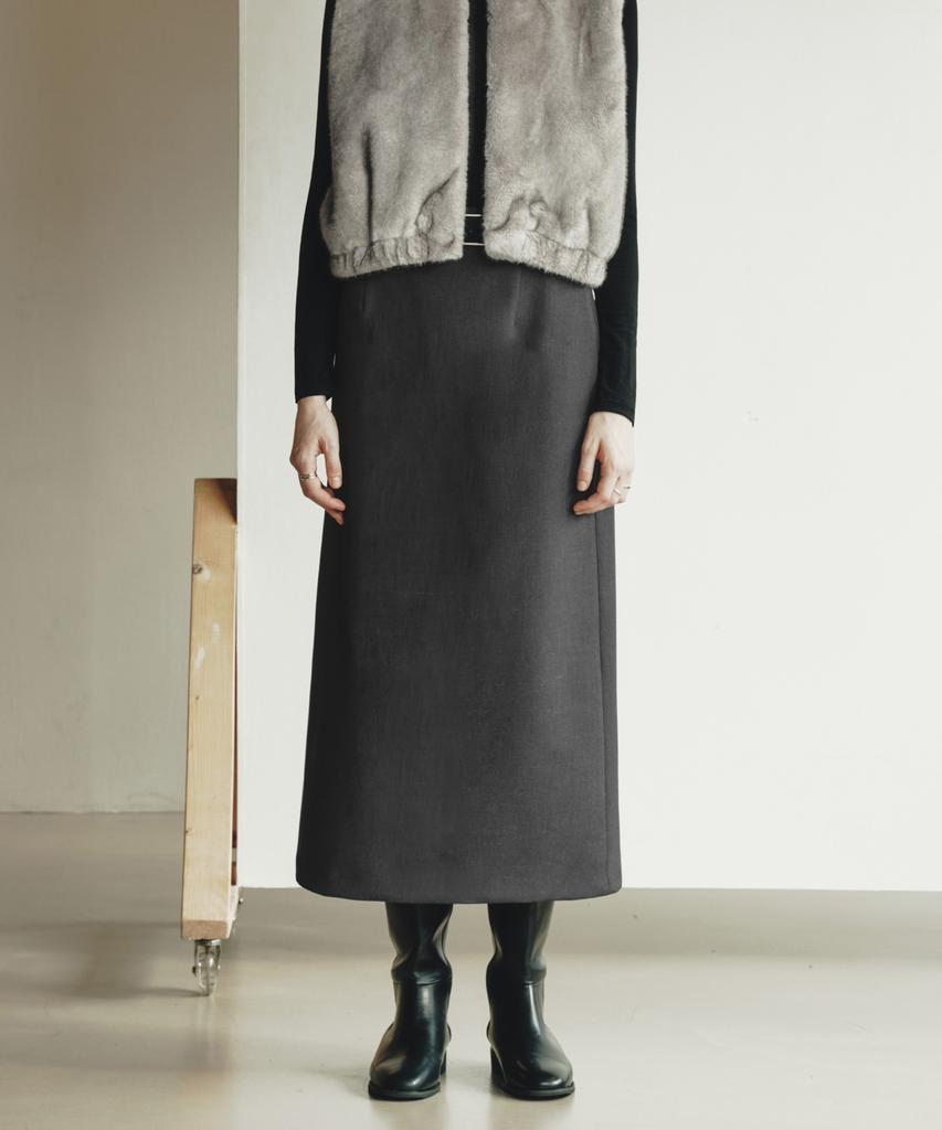 Zero Street Lezero Basic Long Skirt / Charcoal