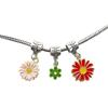 Alloy Flower Petal Jewelry Accessories: DIY Earrings, Phone Chain, Oil Drip Pendant