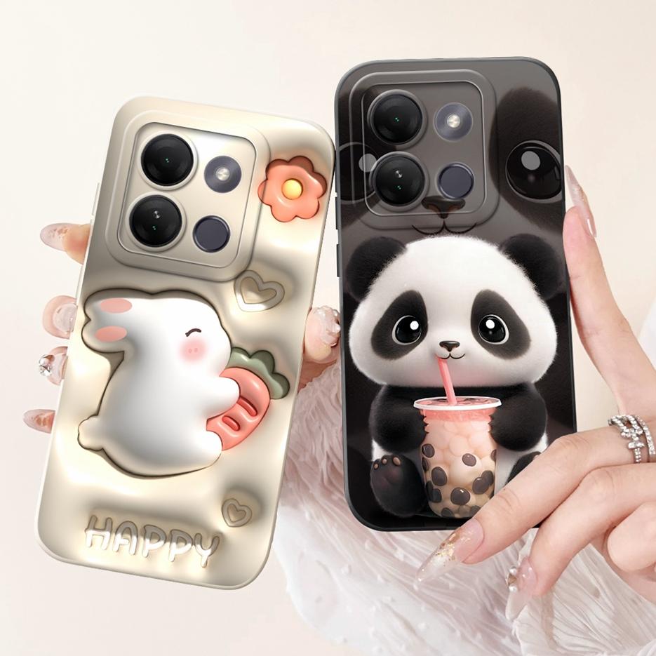 For Infinix Smart 7 HD Case X6516 Cute Funny Cartoon Cover Soft TPU Phone Case For Infinix Smart 7 Plus Smart7 X6515 Fundas Capa