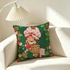 S-Strawberry Shortcake Kids Character Pillow Case Square Double-Sided Sofa Cushion Cover Bedroom Bedside Pillow