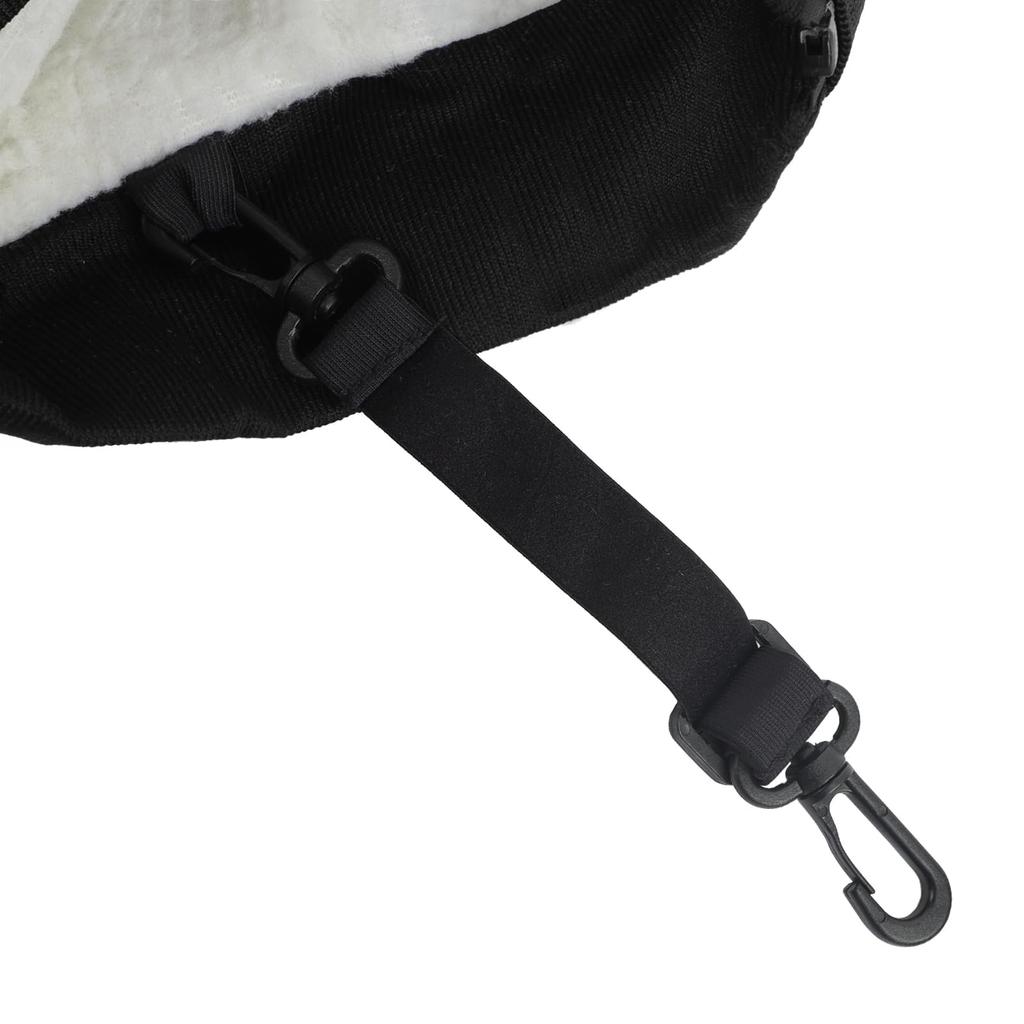 RUIXIA1 Motorcycle Leg Warmer, Winter, Knee Support, Fleece Lined, Repellent, Anti-Slip, Hook Included,