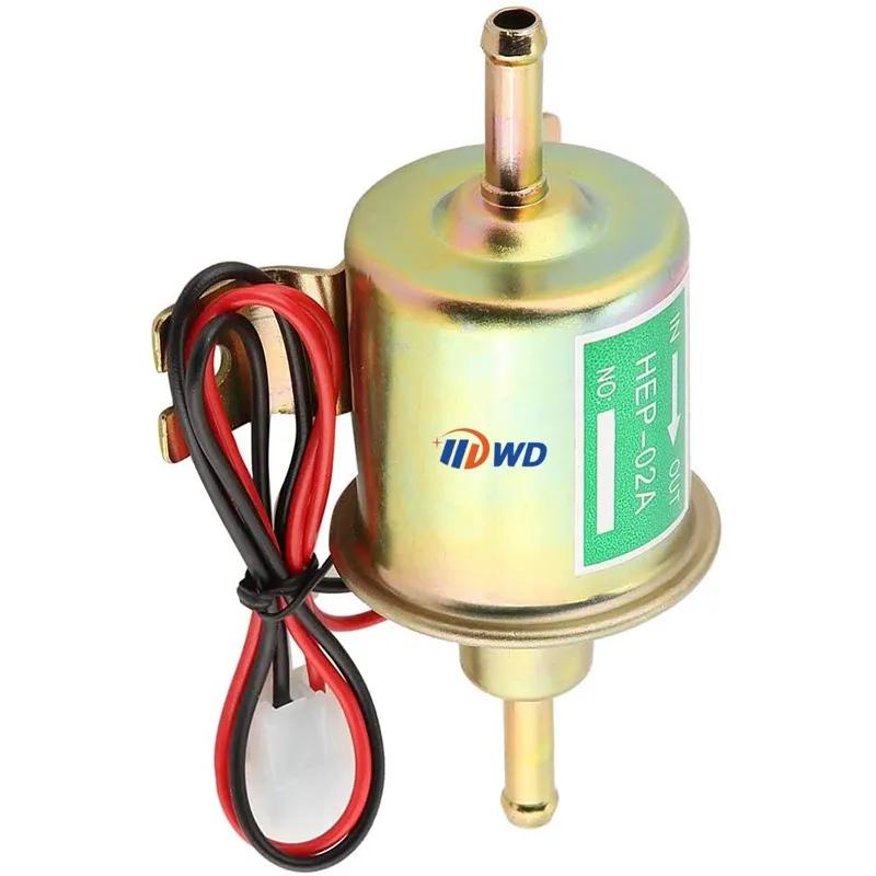 Electric Fuel Pump HEP-02A 12/24V Low Pressure Electric Fuel Pump Petrol Gas Diesel Pump with Tall Kit