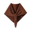 100% Pure Cashmere Women's Knit Triangle Scarf - Neck Warmer & Protector for Autumn/Winter