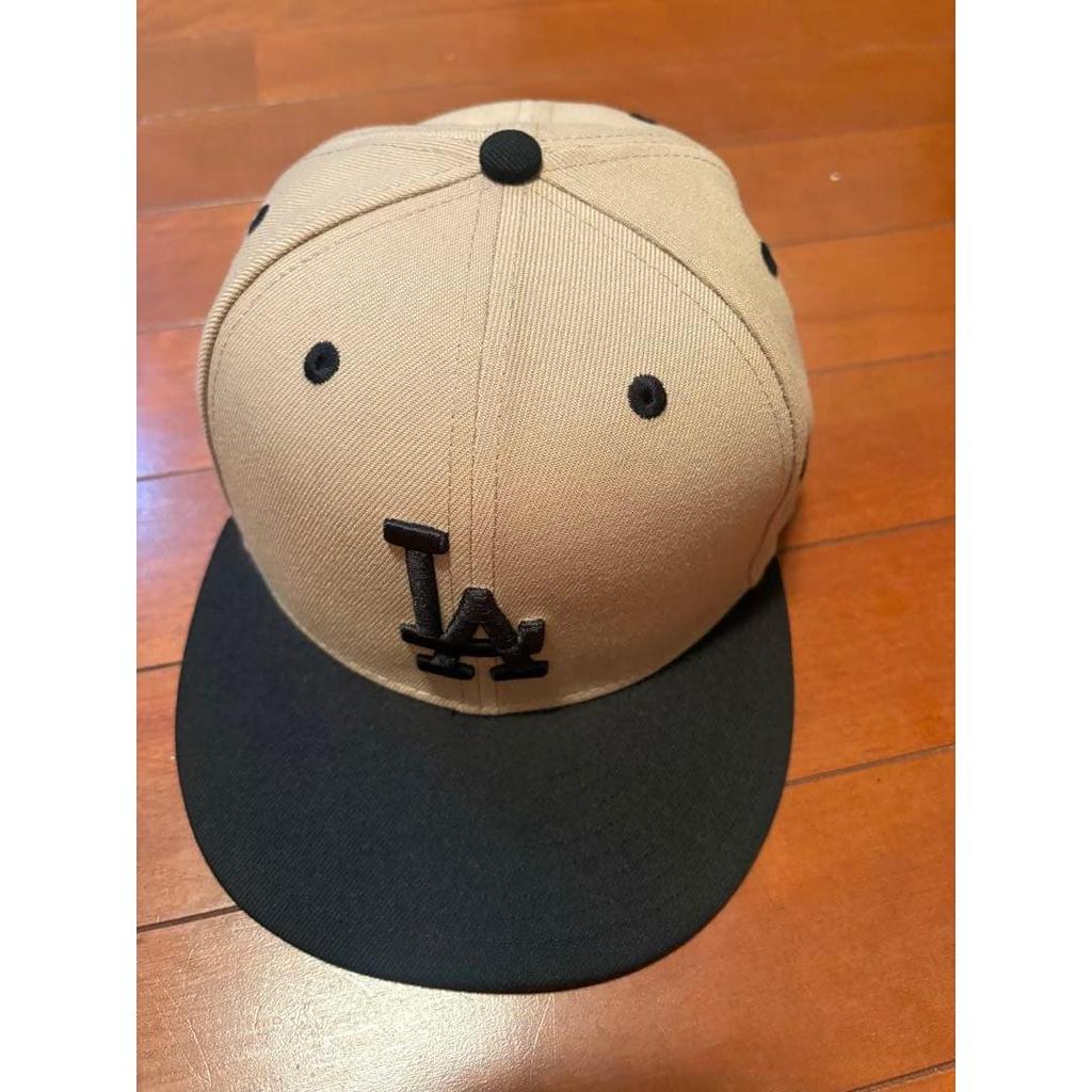 Used New Era LA Dodgers Cap Beige Black