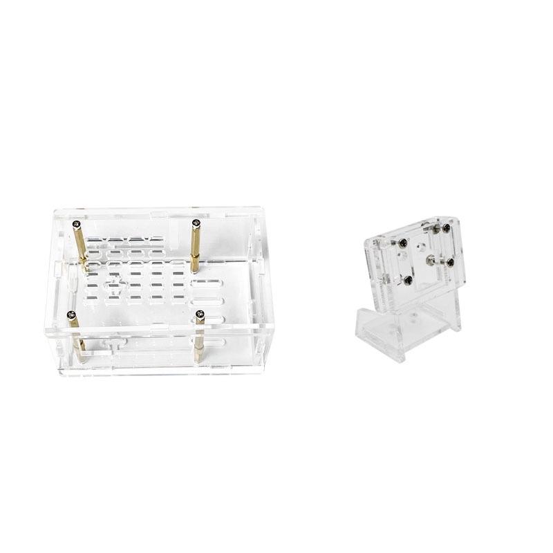 Transparent Acrylic NVMe Expansion Board Case for Raspberry Pi 5, PCIe To M.2 SSD Adapter