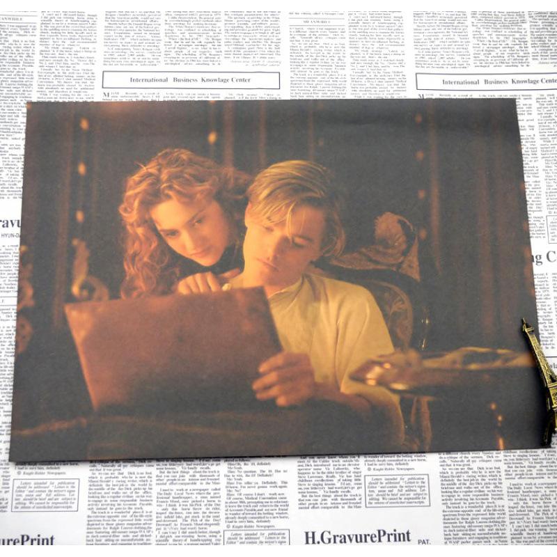 Titanic Retro Kraft Paper Poster for Bedroom or Bar Decor