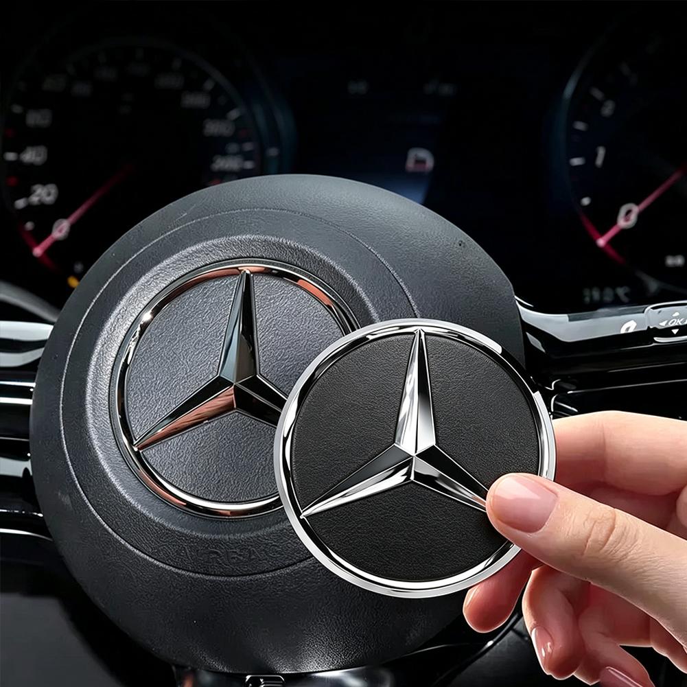 Mercedes Steering Wheel Emblem Interior Car Sticker Accessories For Mercedes-Benz GLC X253 X254 C-Class W205 W206 A-Class W177 QQ8