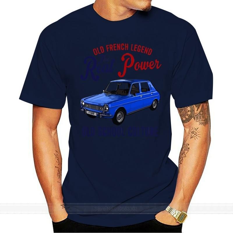 Vintage French Car Simca 1100 New Cotton Tshirt Male Brand Teeshirt Unisex Summer Cotton T Shirt
