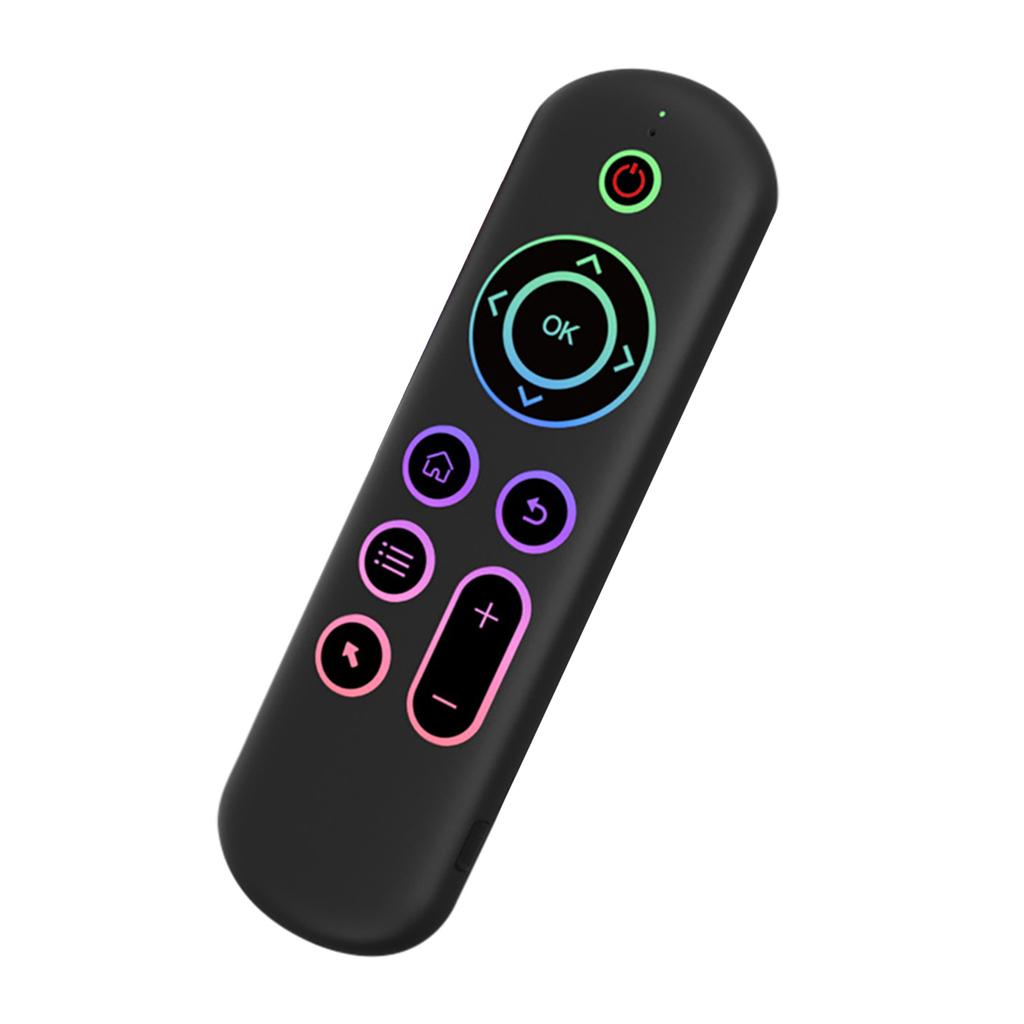 BLE5.2 and 2.4G Fly Mouse Remote Control 6axis Gyroscope Universal Voice Remote Controller for Set-top TV Box