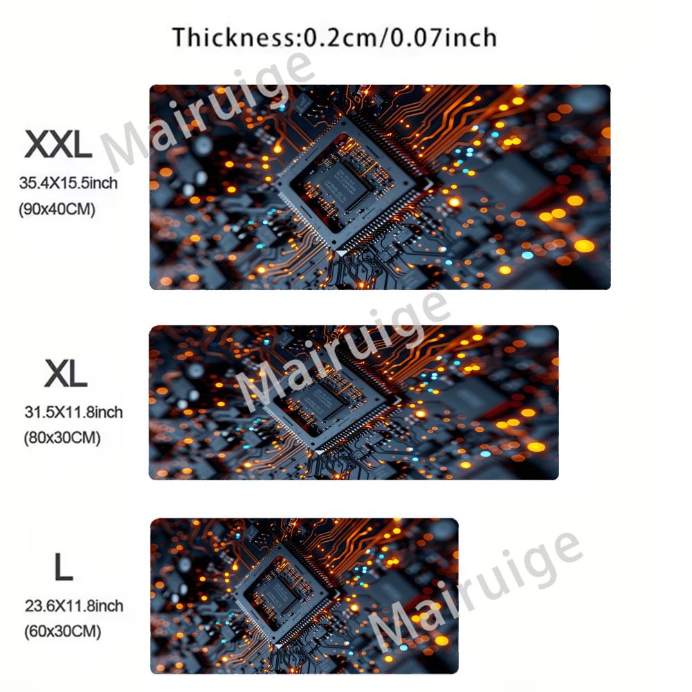 Inside Motherboard Circuit Board Mouse Pad Large Keyboard XXL Multiple sizes Table Cushion Office Desk Mat Pc Gamer Accessories