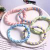 Braided Bold High Elastic Color Headband Girls Ball Head Simple And Durable Rubber Band Twist Braided Hair Accessories