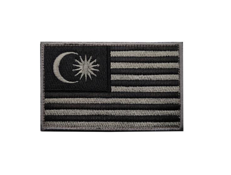 Malaysian Emblem PVC Soft Rubber & Embroidered Velcro Patches for Backpacks & Outdoor Gear