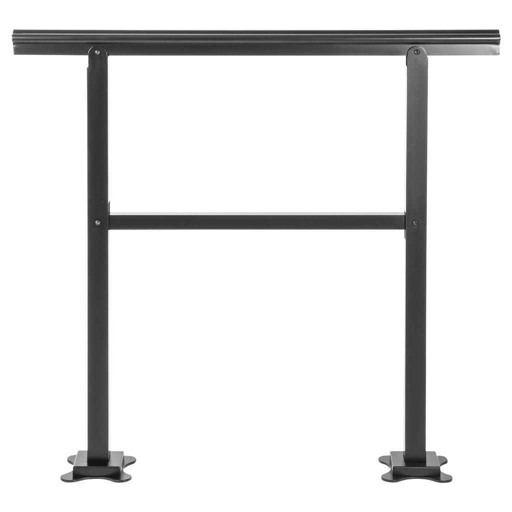 VEVOR Outdoor Handrail 74.8 kg Load Handrail Outdoor Stairs Aluminum Stair Handrail 91.4x88.9 cm Outdoor Stair Railing Transitional Range from 0 to