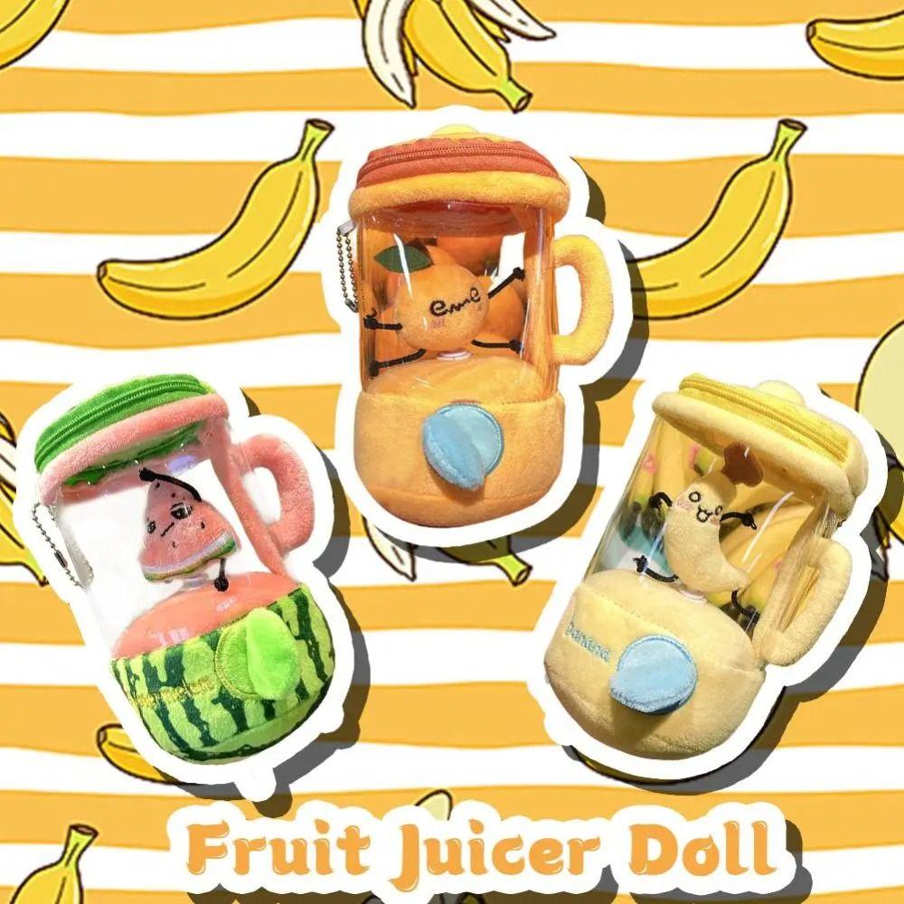 Cartoon Plush Fruit Juicer Toy Watermelon/Orange/Banana Plush Juicer Doll  Home Decor