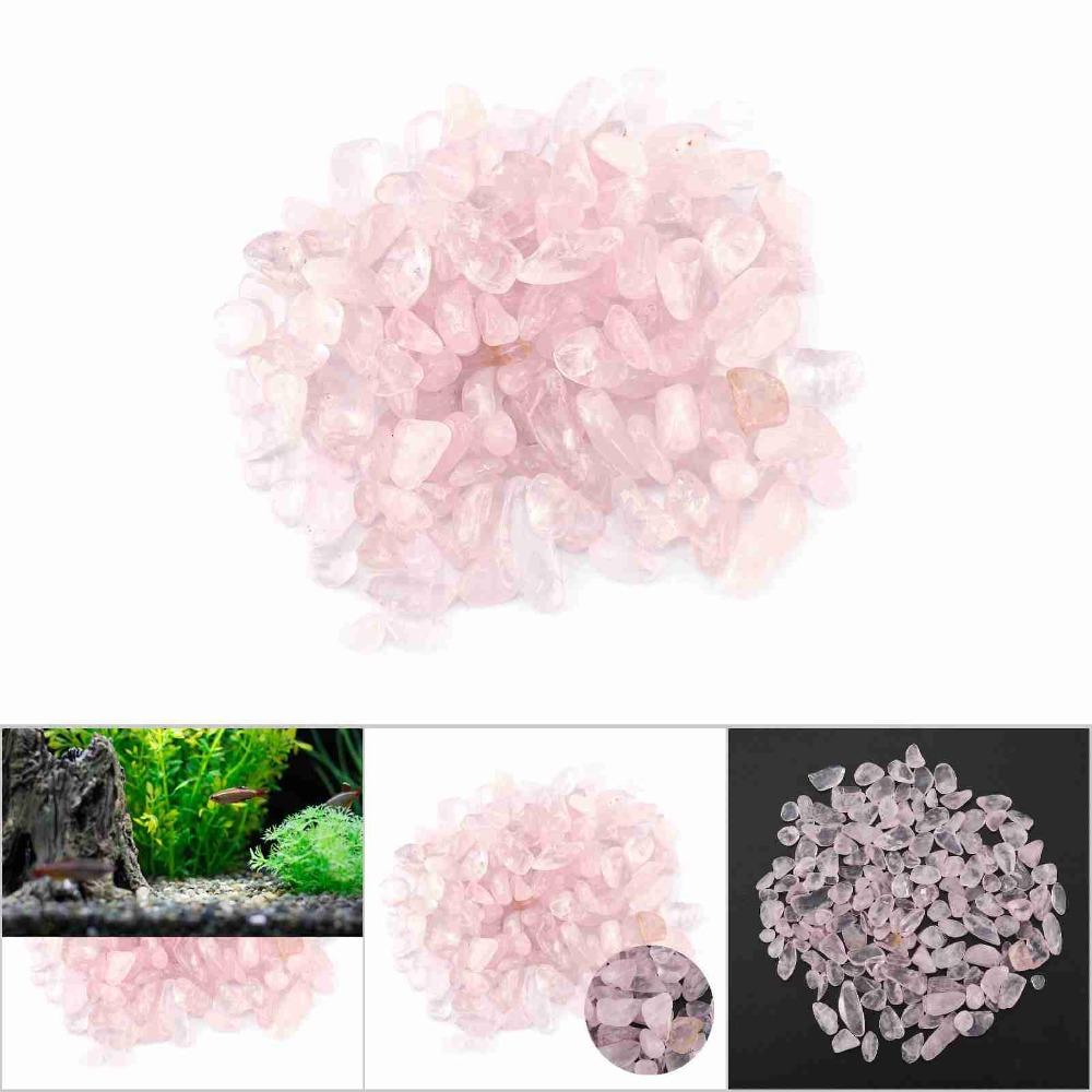 100 grams Polished Crushed Stone Fragments 5-7mm Decorative Rocks Aquarium Fish Tank