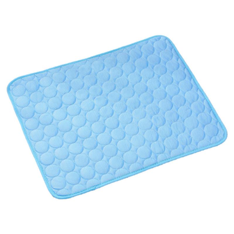

Summer Pet Cooling Mat Soft Ice Cold Sofa Cat Nest Blanket Dog Pad Durable Cool Comfort for Your Furry Friend XS 40x30CM синий